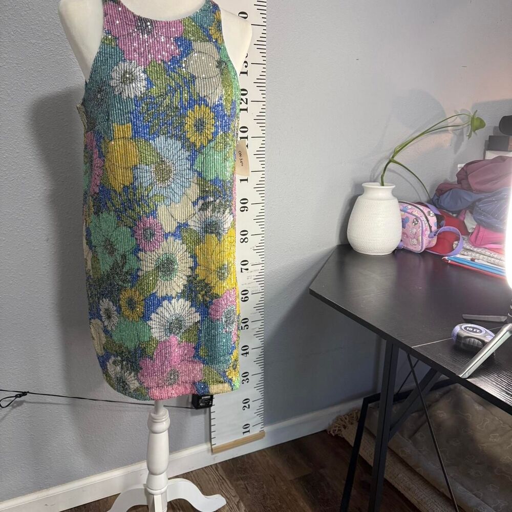 On 34th Sequin Floral Dress